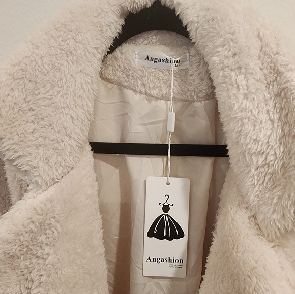 Women's Fuzzy Fleece Lapel Open Front Long Cardigan Coat Faux Fur Warm - Picture 4 of 10